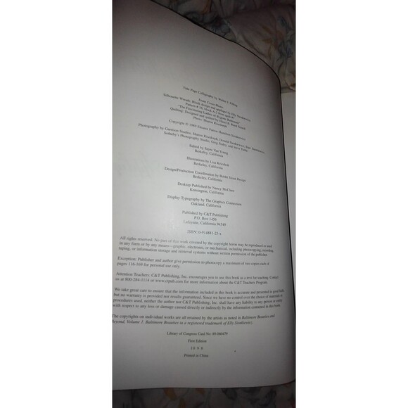 Elly SienKiewicz "Baltimore Beauties and Beyond" Softcover Quilting Book - Picture 4 of 5